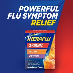 Theraflu Multi-Symptom Severe Cold and Theraflu Nighttime Severe Cold and Cough Hot Liquid Powder Combo Pack 12 count Box (Expiry -12/31/2024)